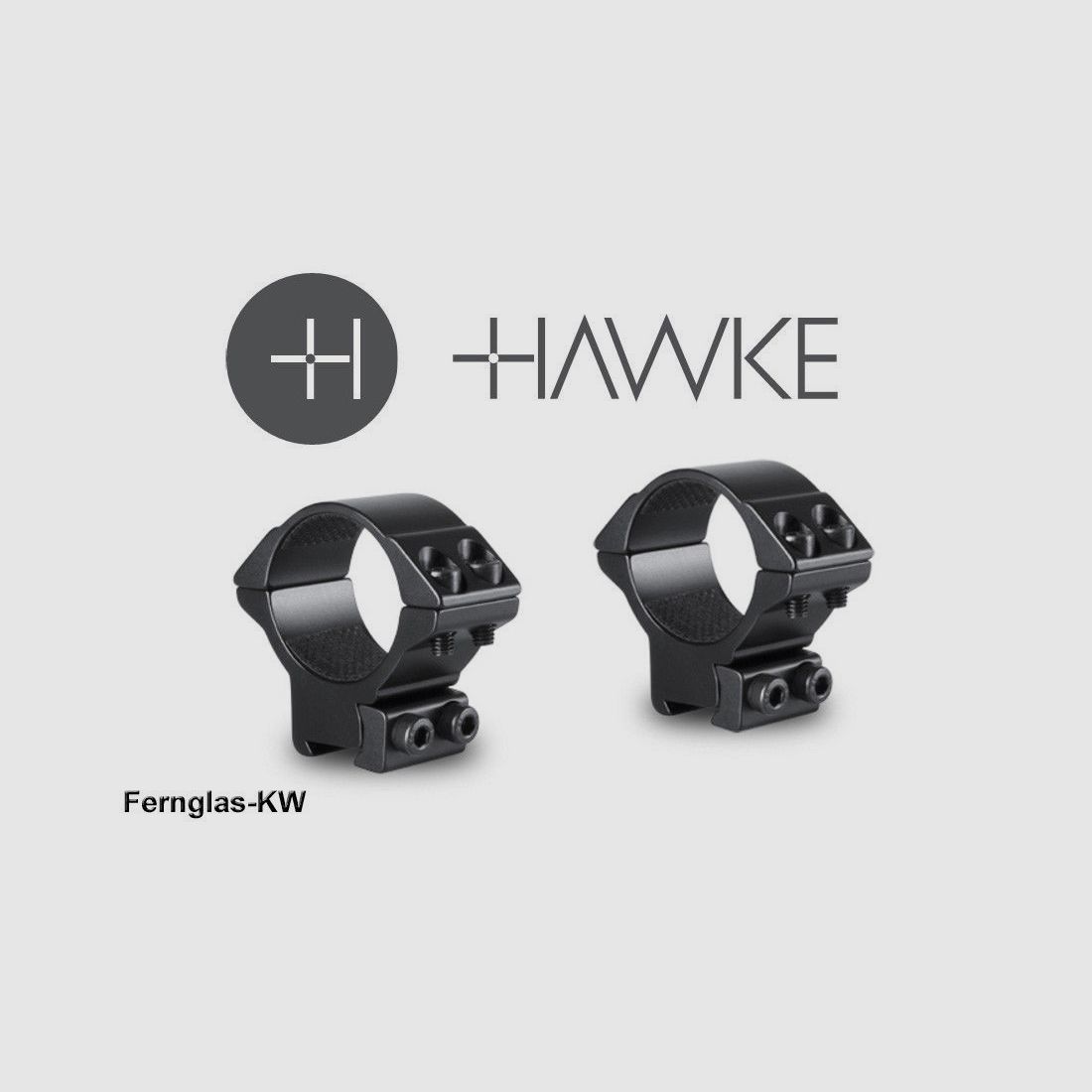HAWKE 22107 30 mm ring mount medium for 9-11mm rail scope mount