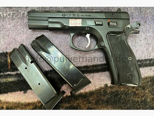 CZ 75 B as new pistol with interchangeable magazine in case .40S&W with automatic firing pin safety