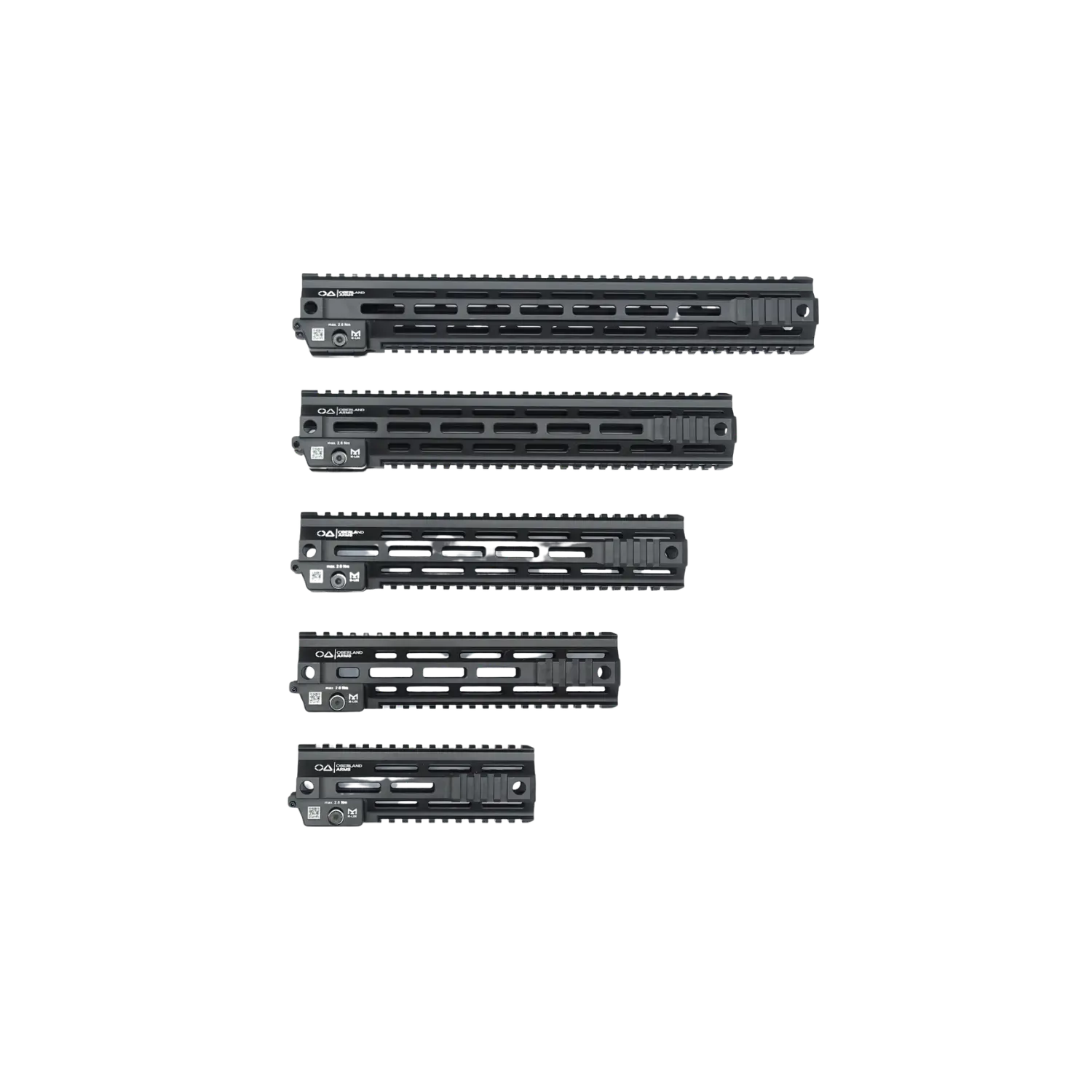 OA Modular Duty Rail Handguard / paramano, M-LOK/Picatinny - 7,5" / 190,5 mm nero, immagine 1 di 7
