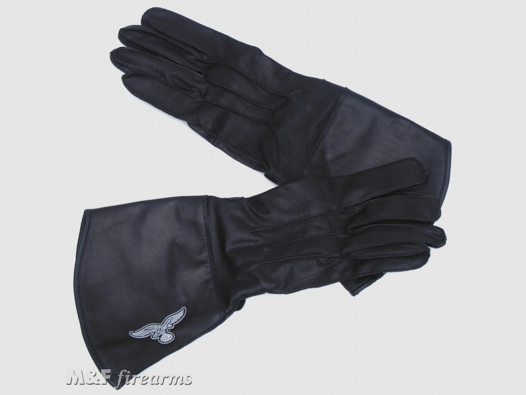 Stulpenhandschuhe "US-Police Heritage" mit langer Stulpe schwarz