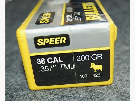 SPEER 38 CAL. .357" TMJ 100 St. #4231