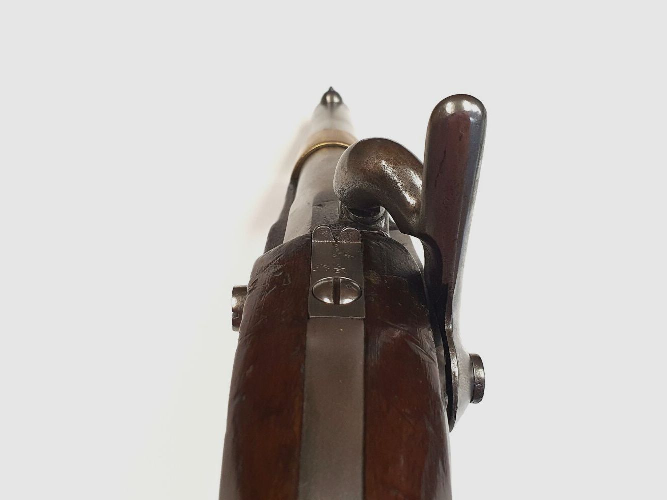 St. Etienne St. Etienne Vorderlader Pistole M 1822 T im Kaliber 17,7mm mit Perkussionsschloss, gebraucht