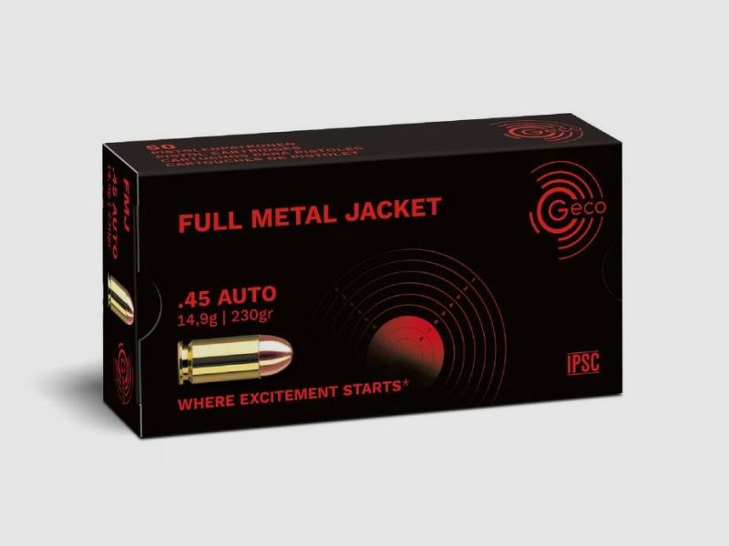 GECO .45 Auto VM 14,9g / 230gr - 50 Patronen