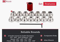 Hornady Lock-N-Load® Bullet Comparator Set with 14 Inserts #B14