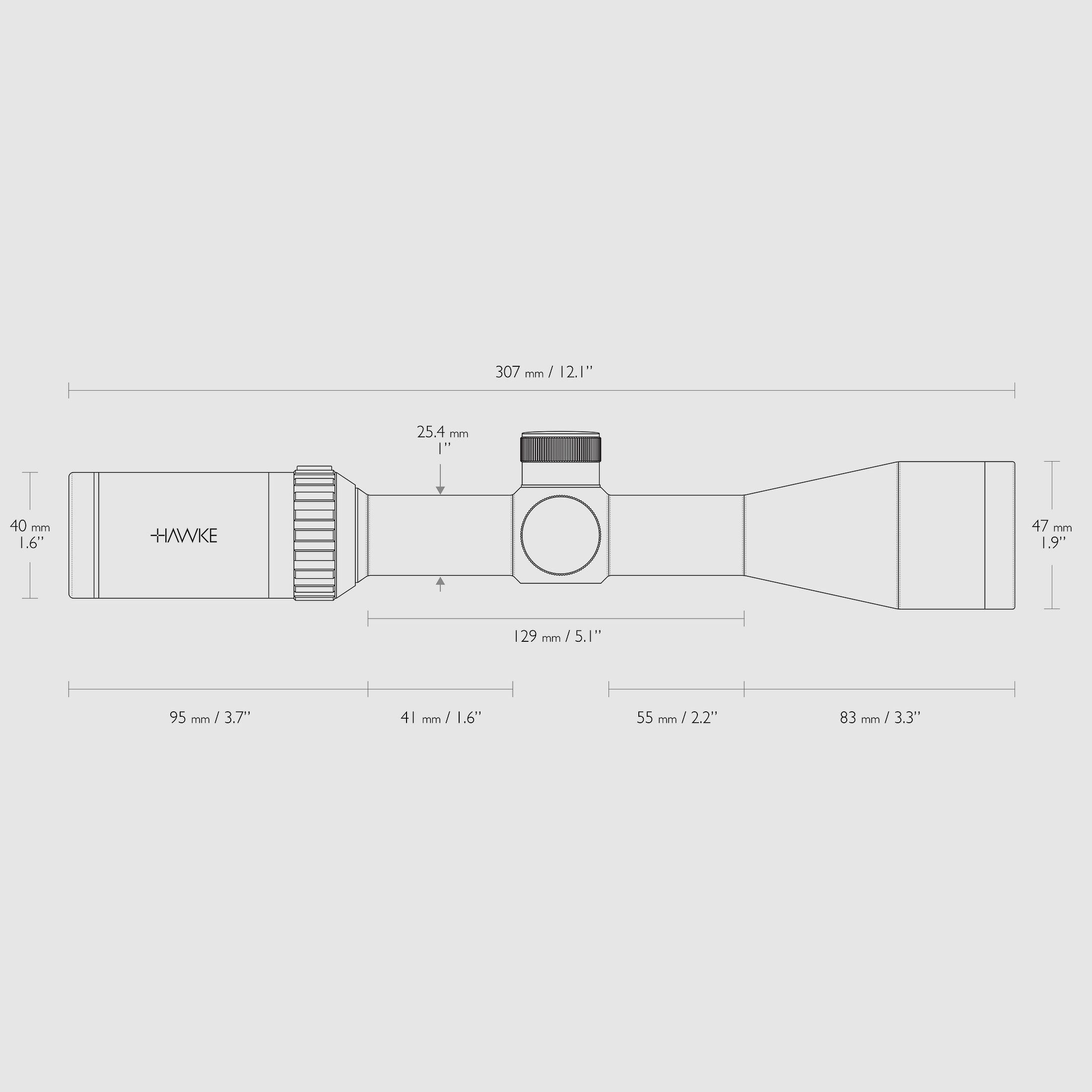 HAWKE 14218 Zielfernrohr Vantage IR 3-9x40 L4A DOT Absehen