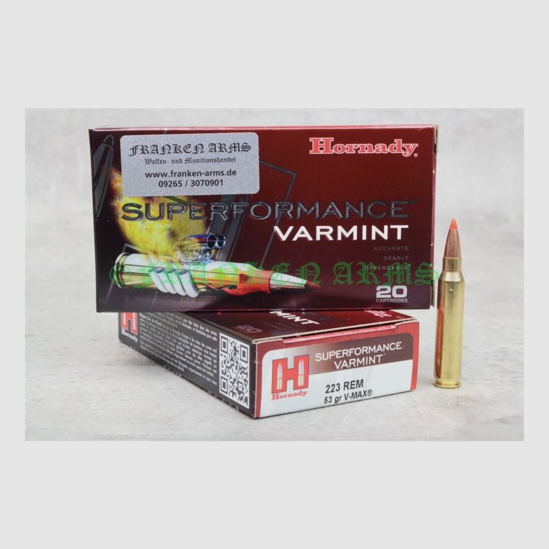 Hornady V-Max .223 Rem. 53gr. 3,4g 20 Stück Staffelpreise