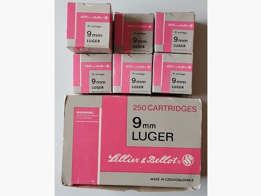 9mm Luger S&B pełnopłaszczowe 425 nabojów