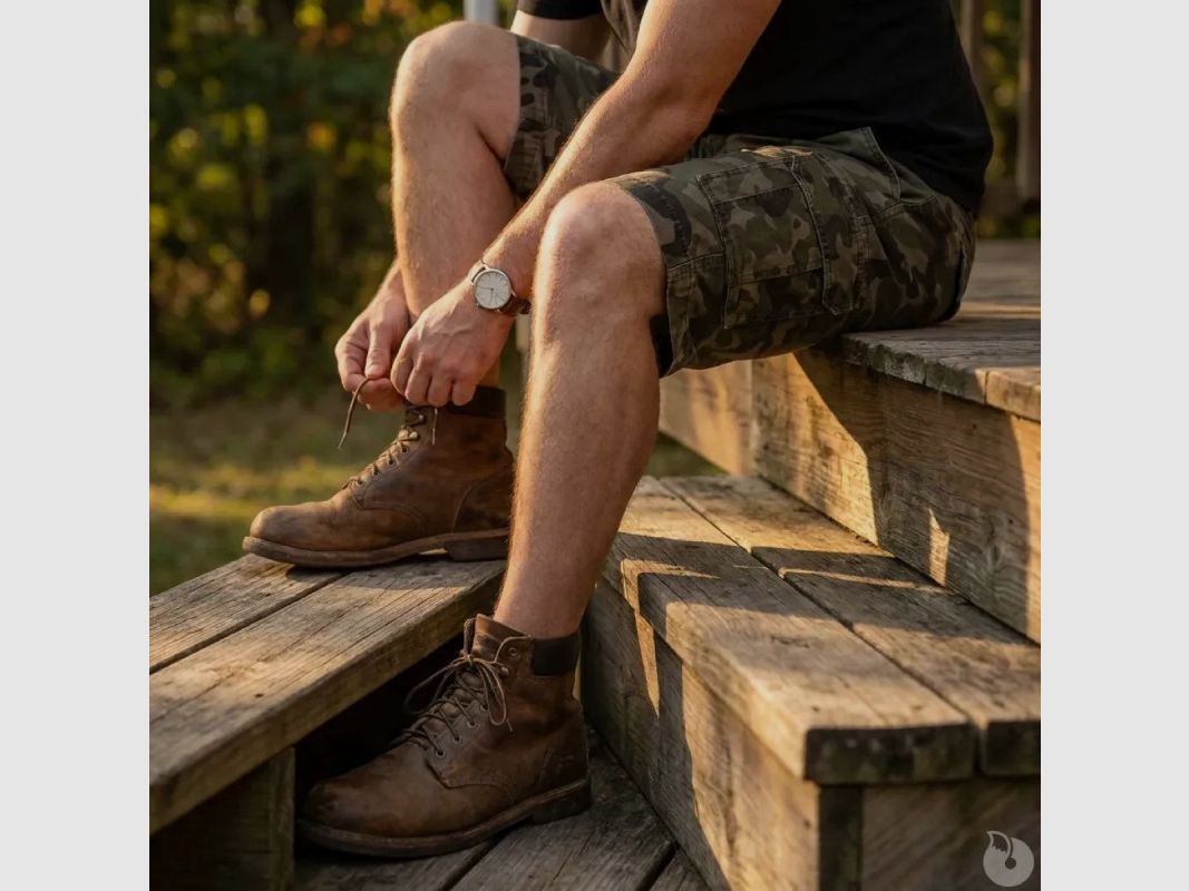 Kurze Cargo-Hose Camo 4 Taschen - Militärischer Outdoor-Stil, Bild 1 von 13