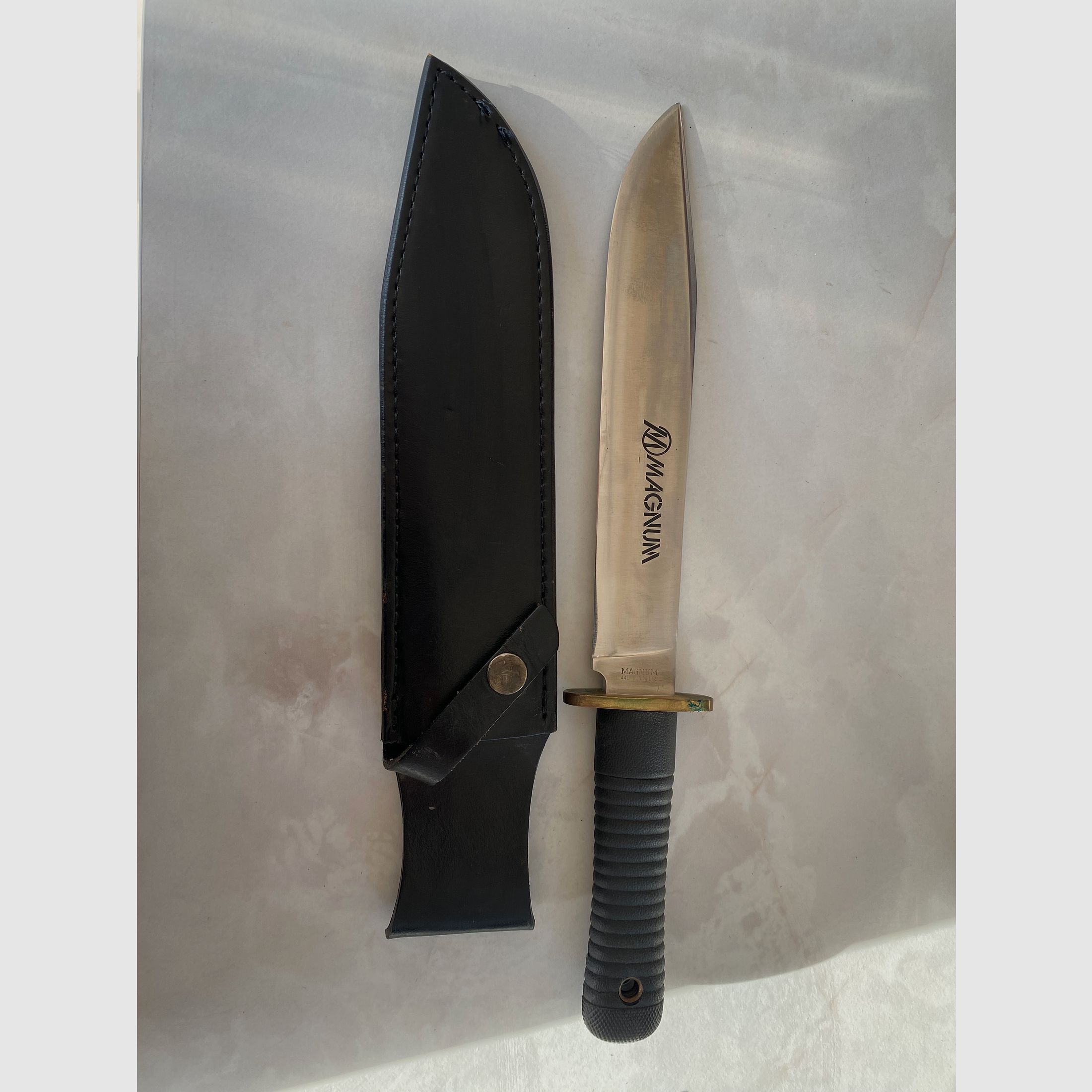 Couteau de randonnée MAGNUM / Couteau de plein air avec étui en cuir