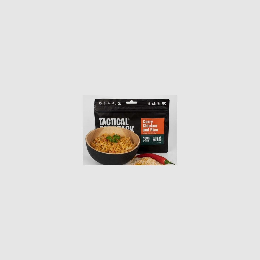 Tactical Foodpack | Curry Chicken & Rice 100g, afbeelding 6 van 6