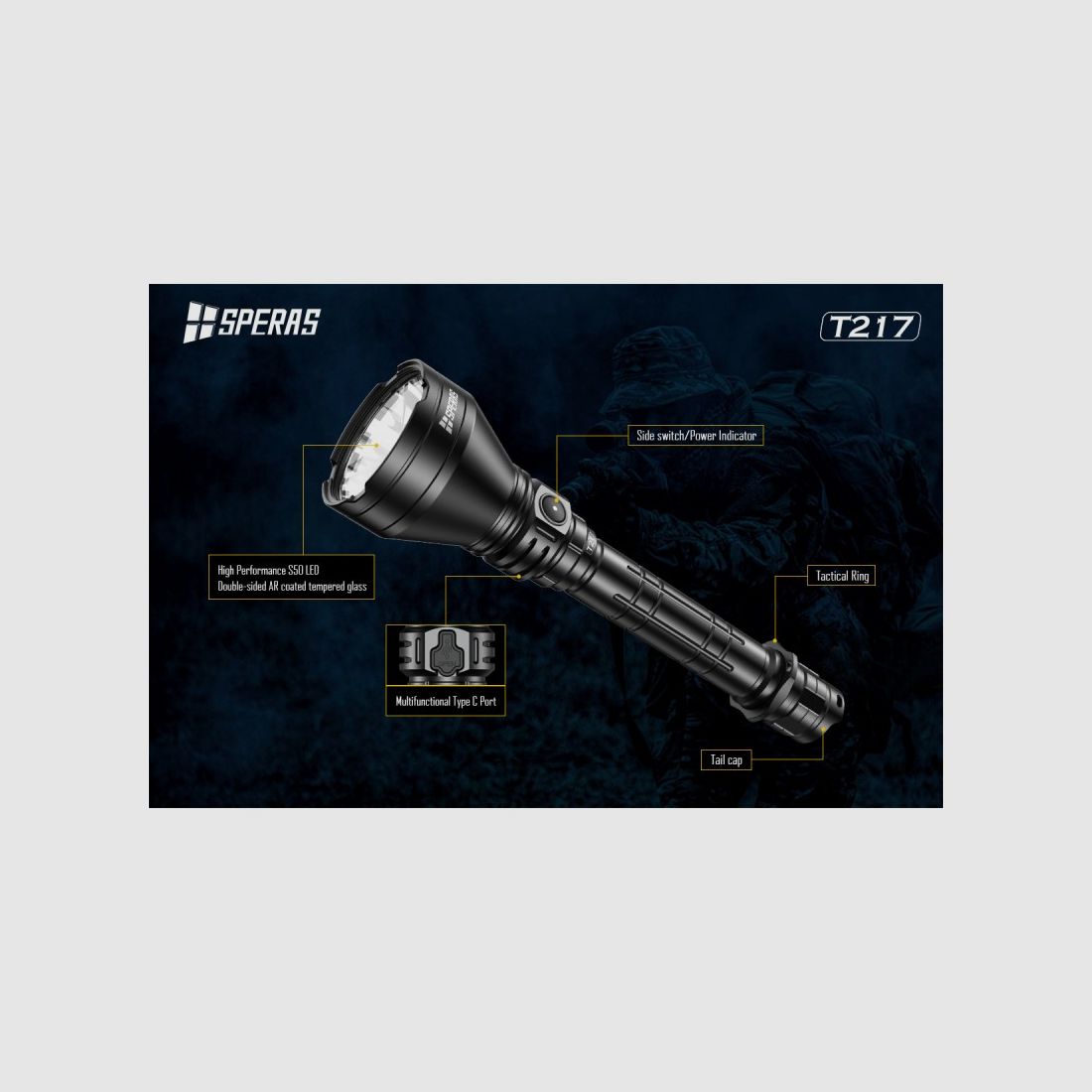LED-TORCH 1400 LUMEN MIT EINEM LICHTBUND BIS ZU 1400M, Bild 6 von 9