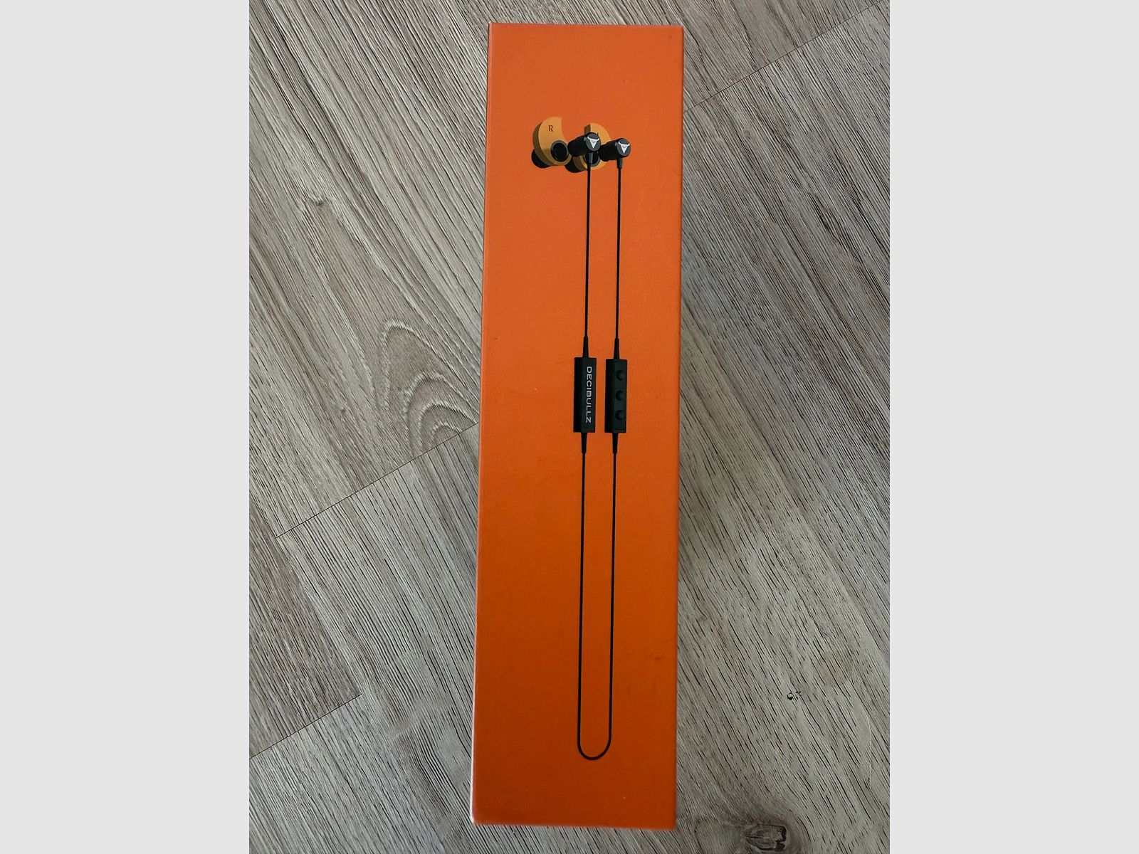 Gehörschutz elektronisch DECIBULLZ Wireless Orange anpassbar