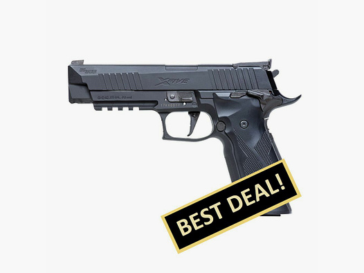 SIG Sauer SIG SAUER XFIVE Schwarz 4,5mm/ 4,5mm BB Druckluft Co2 BlowBack