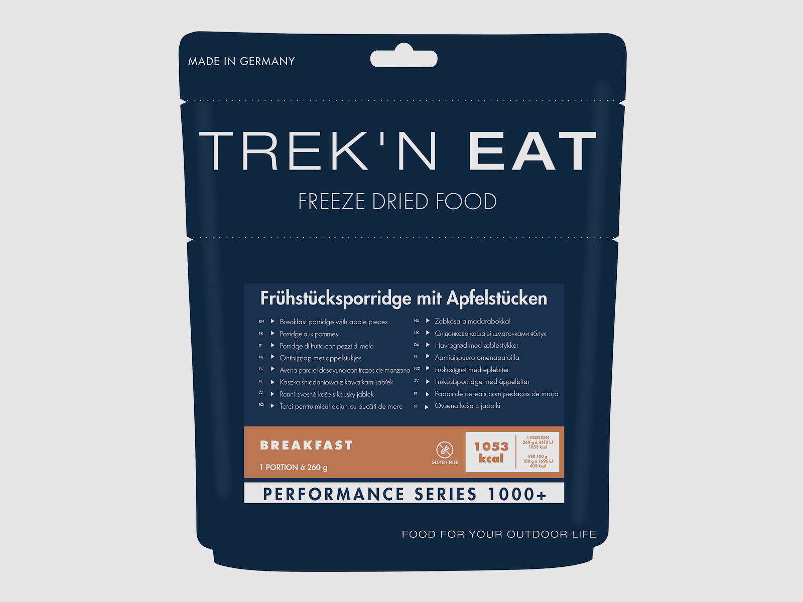 Trek’n Eat ontbijtpap met appelstukjes