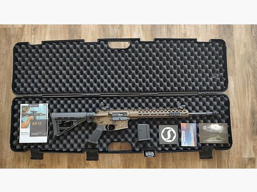 Schmeisser AR15 Dynamic 16,75 Zoll Bronze (750 Schuss, guter bis sehr guter Zustand)