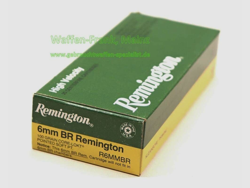 Remington - USA Cartouches de Fusil Haute Vitesse 6mmBRRem