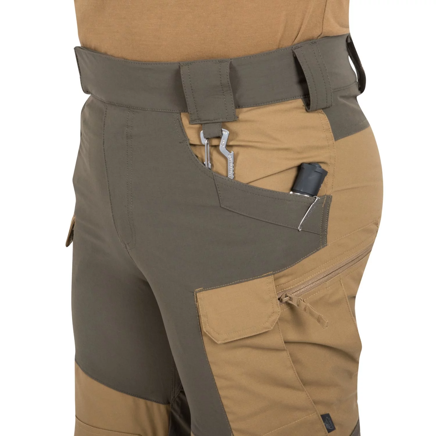 Pantalones cargo Helikon HOP DuraCanvas Cloud Grey/Black (SP-HOP-DC-8401A), imagen 6 de 18