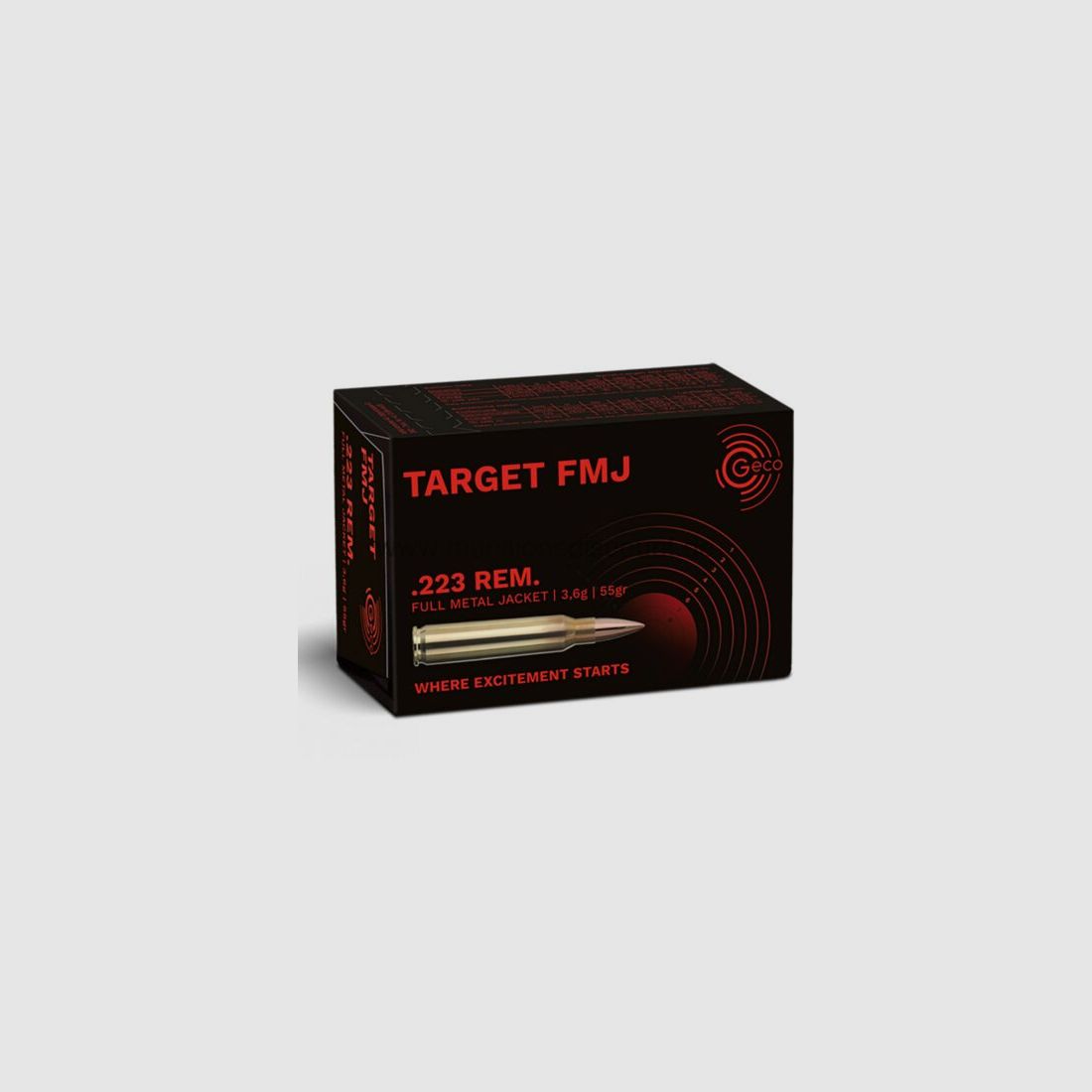 GECO Target Full Metal Jacket, 55 et 63 grs.