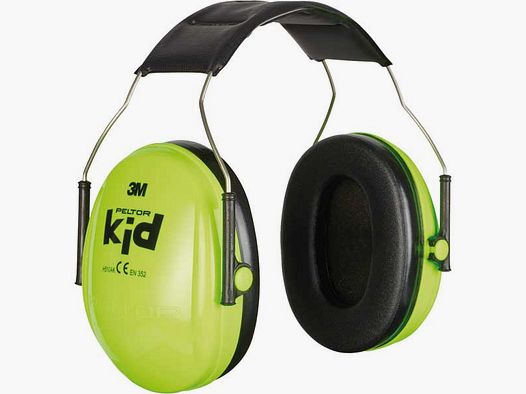 3M Peltor Kapselgehörschutz Kinder – Neongrün 87-98dB