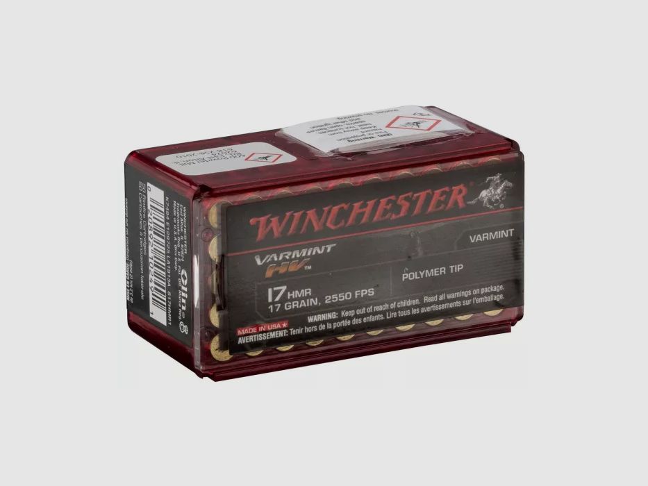 Munitie VARMINT HV Kal. 17HMR 17Grs WINCHESTER, afbeelding 4 van 4