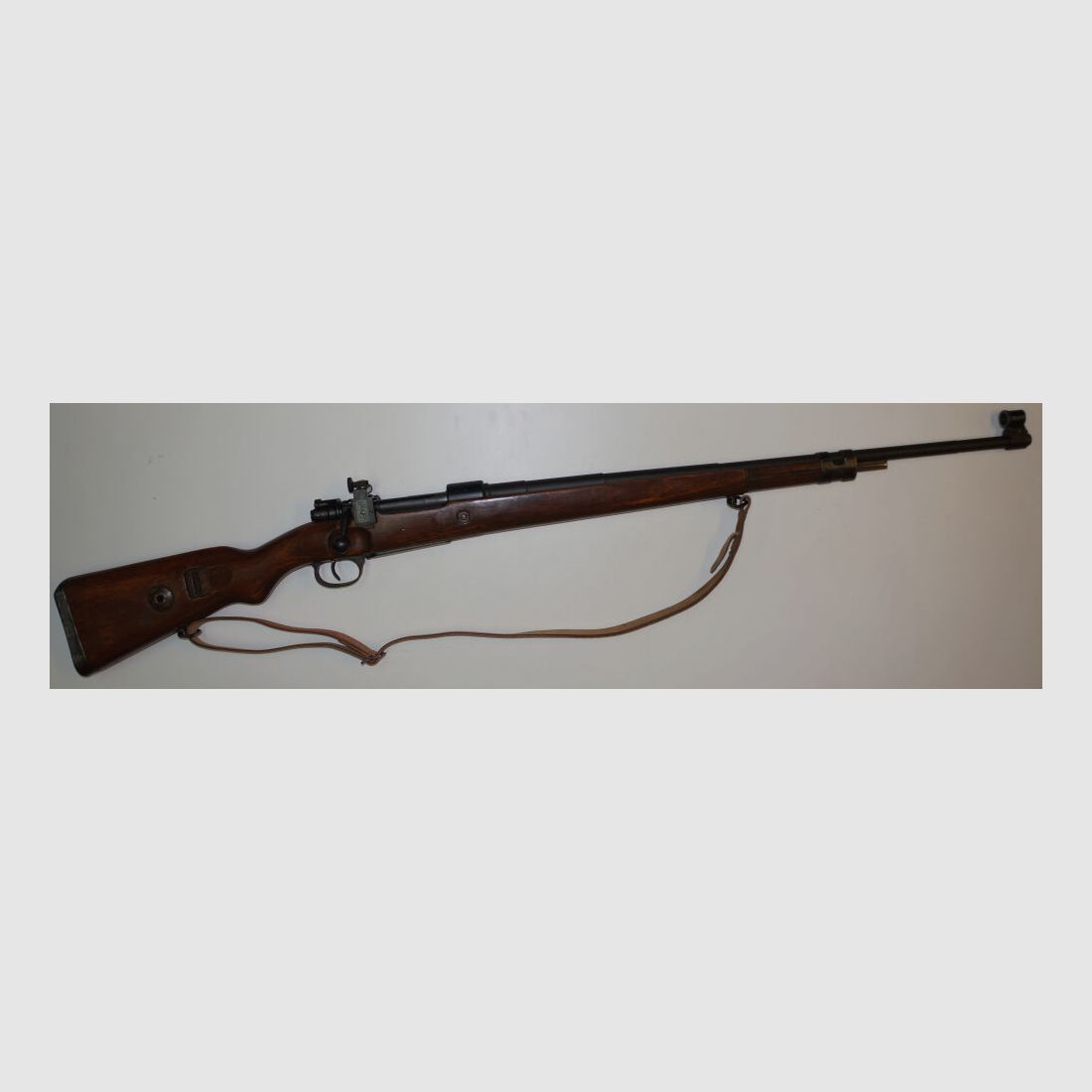 Mauser Werke Oberndorf a.N. Repeating rifle, match rifle byf42 Mauser K98k with long match barrel and diopter, front tunnel 6.5x55SE
