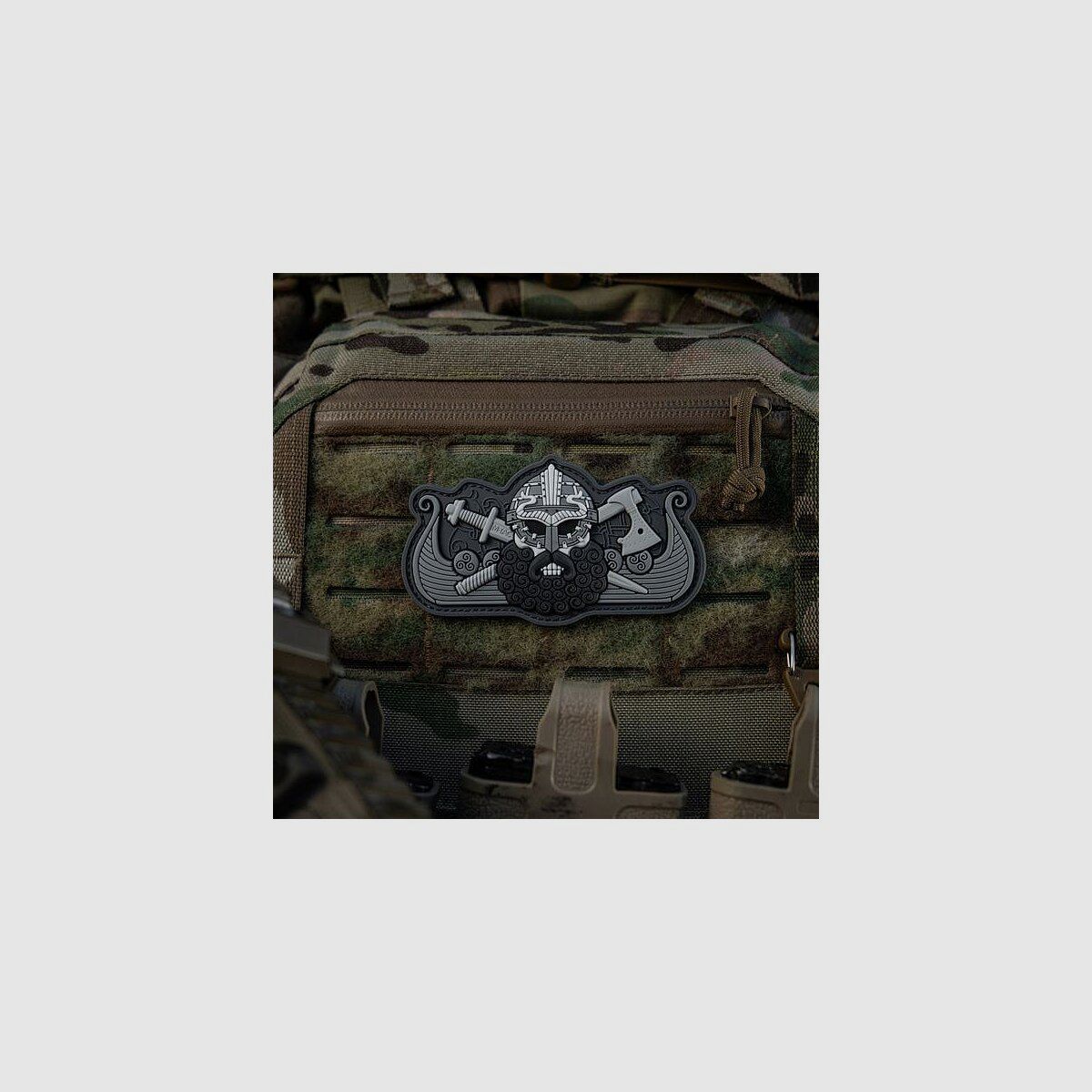 M-TAC™ Wikinger patch en caoutchouc noir/gris, image 4 sur 8