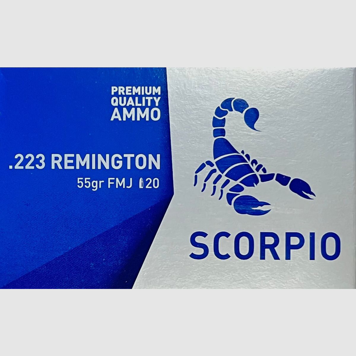 Scorpio .223rem FMJ 50grs - 1000 Schuss