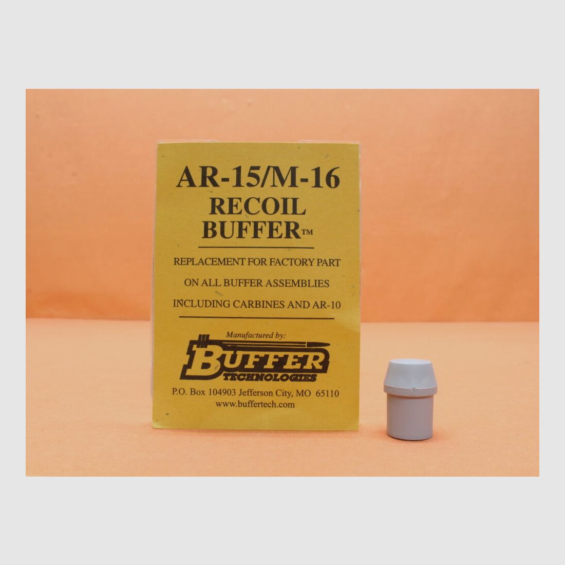 Technologies de tampon AR-15 : Tampon de recul AR-15/M-16 BufferTech tampon/dampers en polymère gris