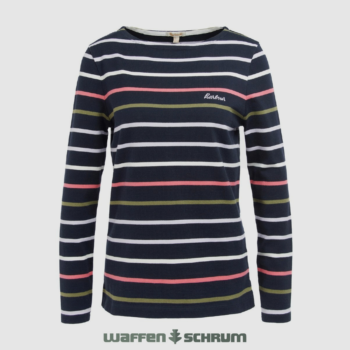 Barbour Pullover Hawkins Navy Stripe