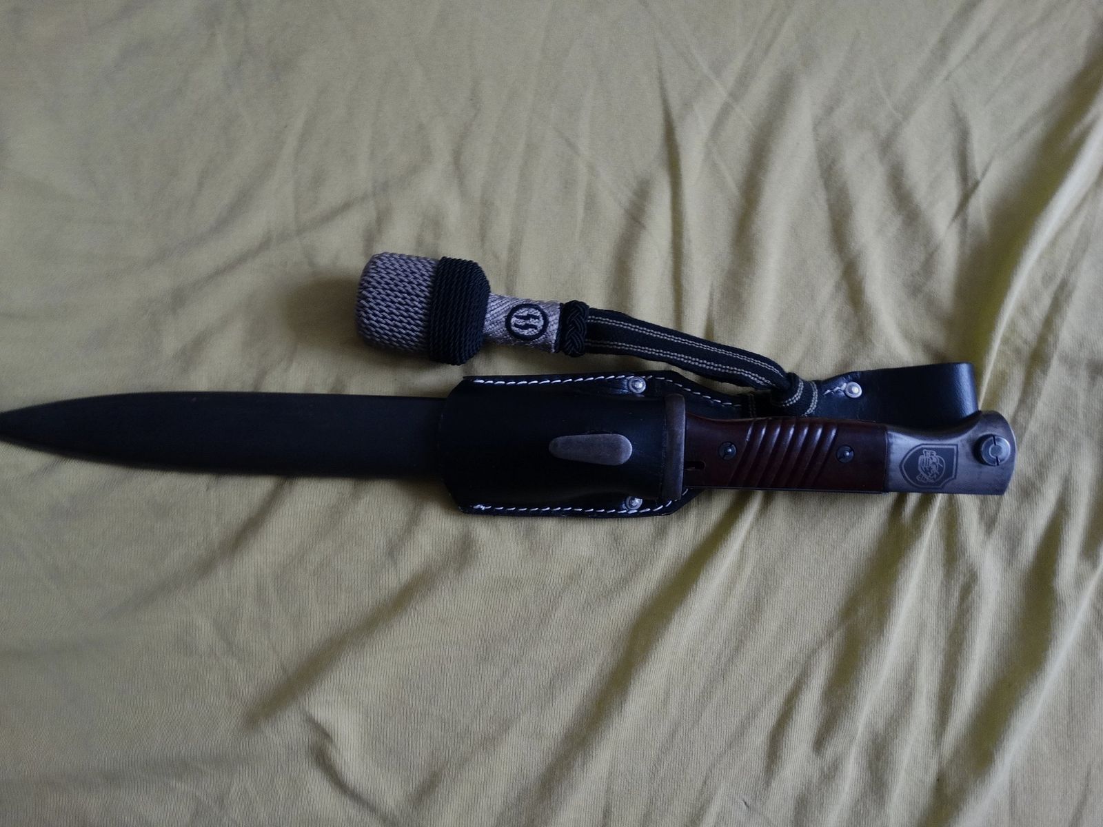 Bajonett SS Totenkopf mit Gravur aus Wk2 