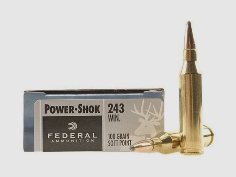 Federal Power-Shok .243 Win. 100GR JSP 20 cartridges