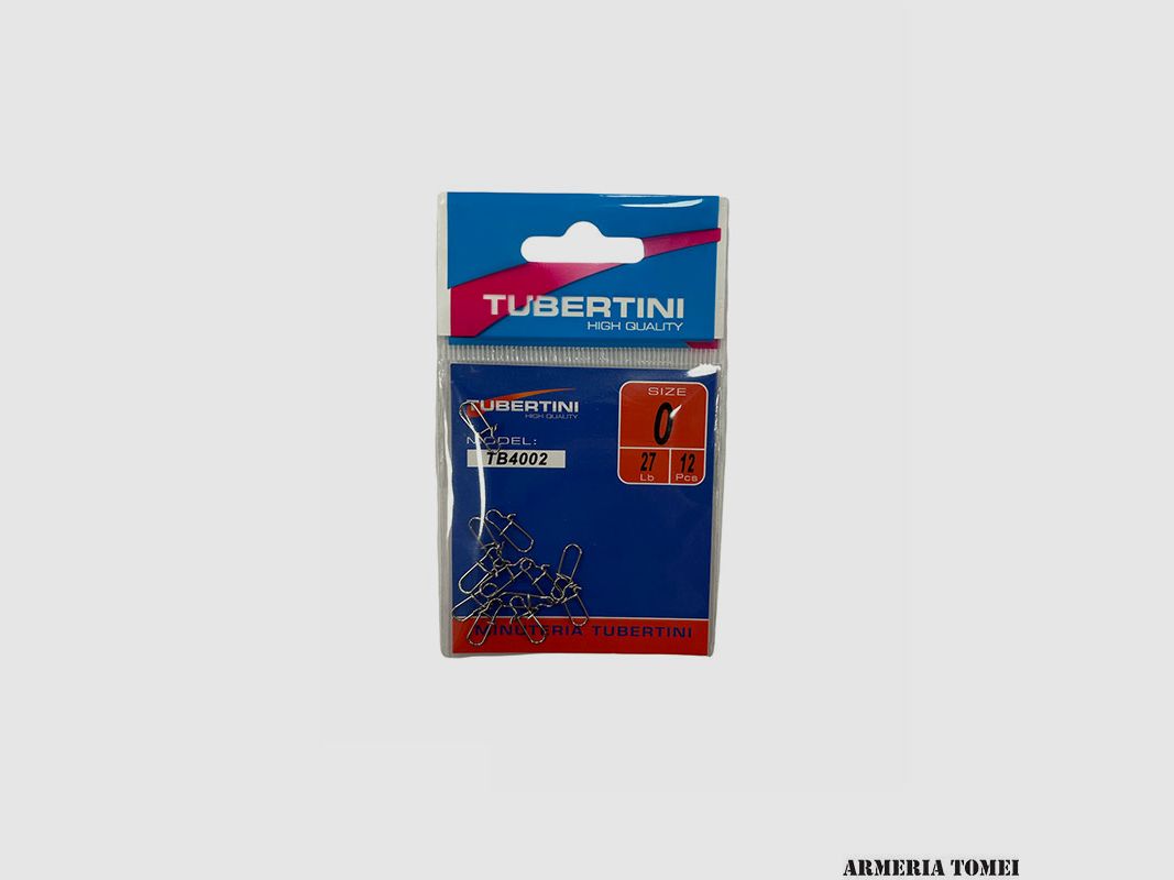 TUBERTINI – MOSCHETTONI TB 4002 TAMAÑO 0 – 27 lb – 12 kg (12 PZ), imagen 1 de 2