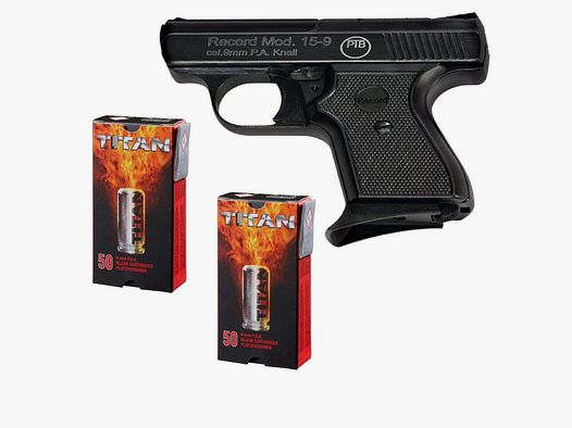 Silvester Starter-Bundle Record 15-9 Kal. 9 mm Schreckschuss