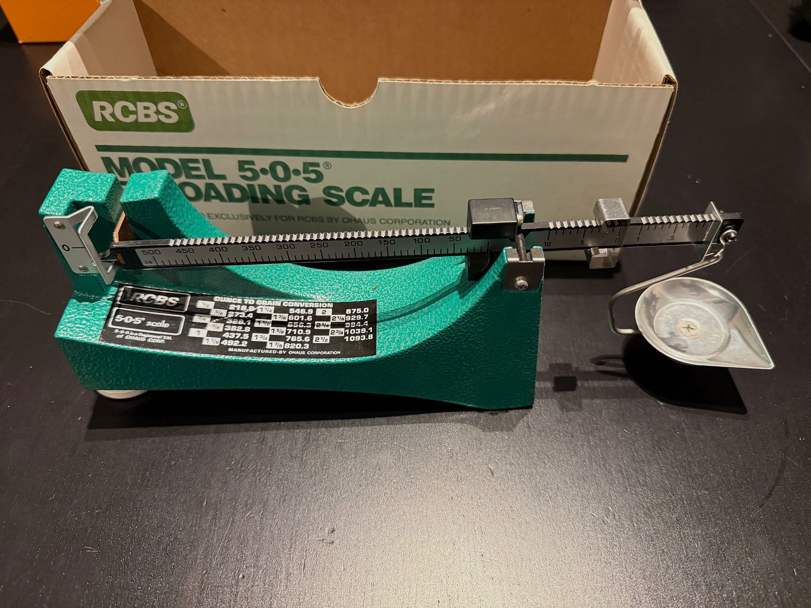 RCBS 505 powder scale beam scale