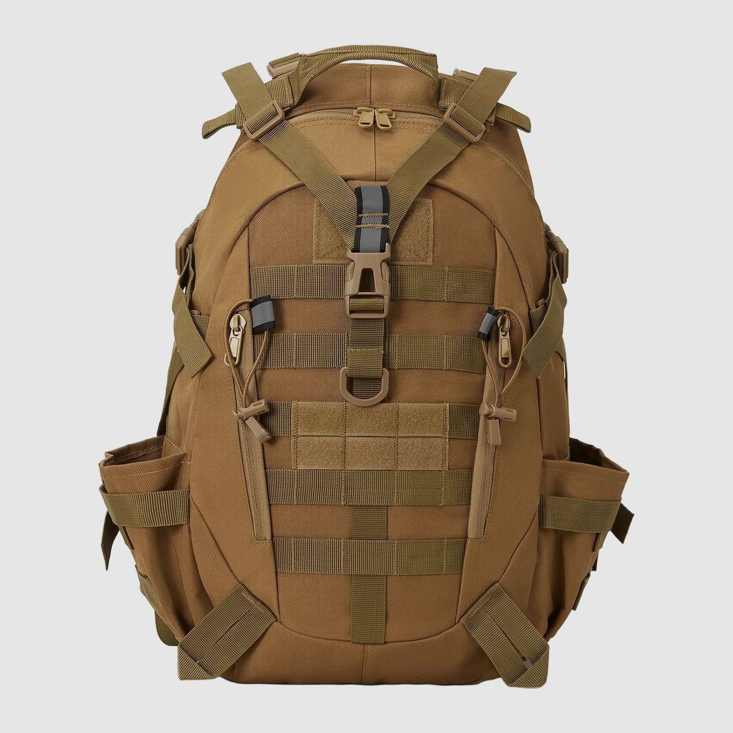 40L Men's Hiking Backpack with Molle System: Comfort, Organization, Safety for Every Outdoor Adventure (Khaki)