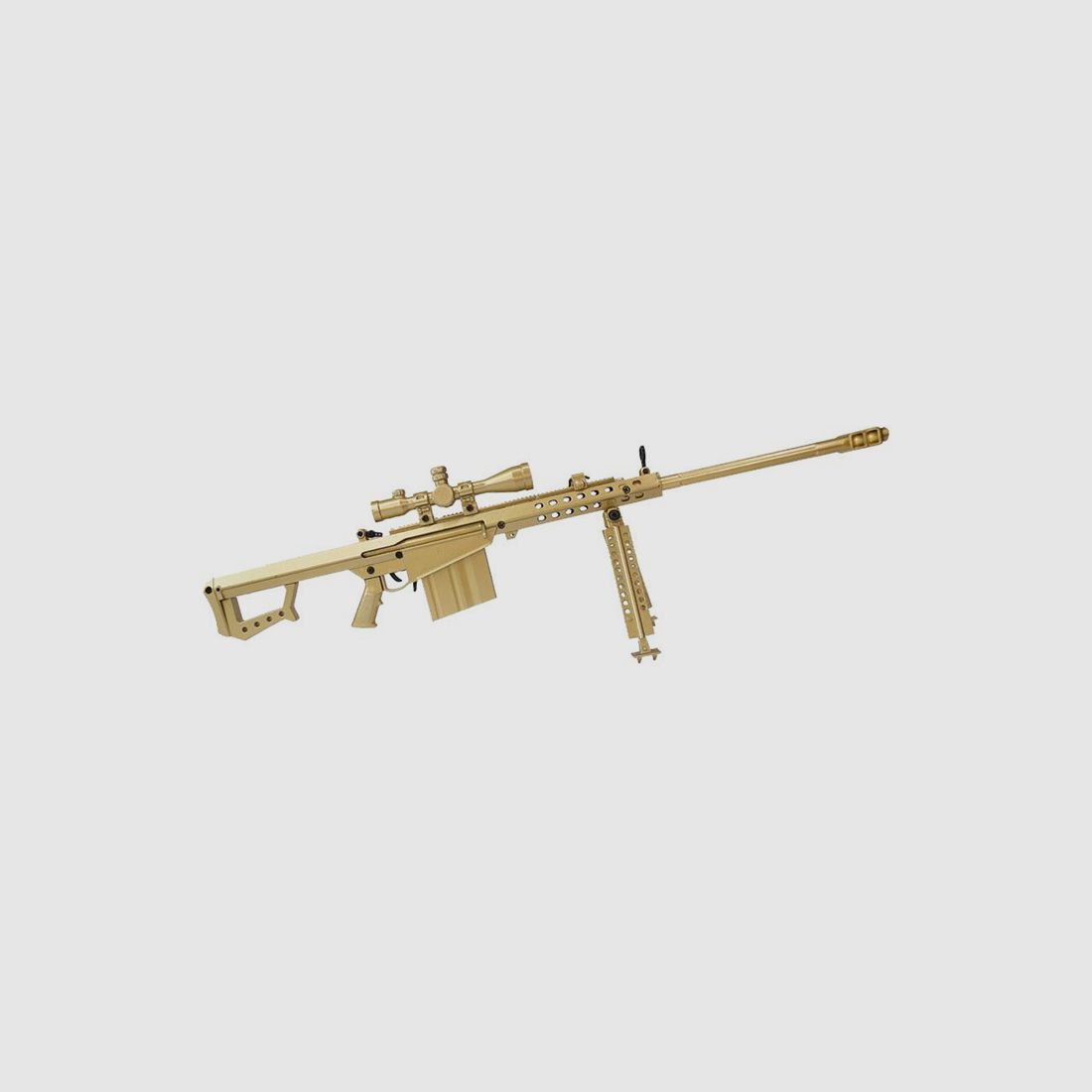 Goatguns Miniatur Goatguns Mini Barrett 82A1 .50 Gold, Bild 1 von 4