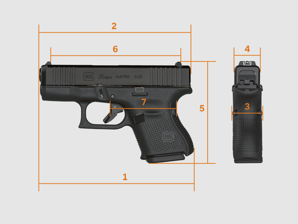 Glock 26 Gen5 FS calibro 9 x19, immagine 2 di 3
