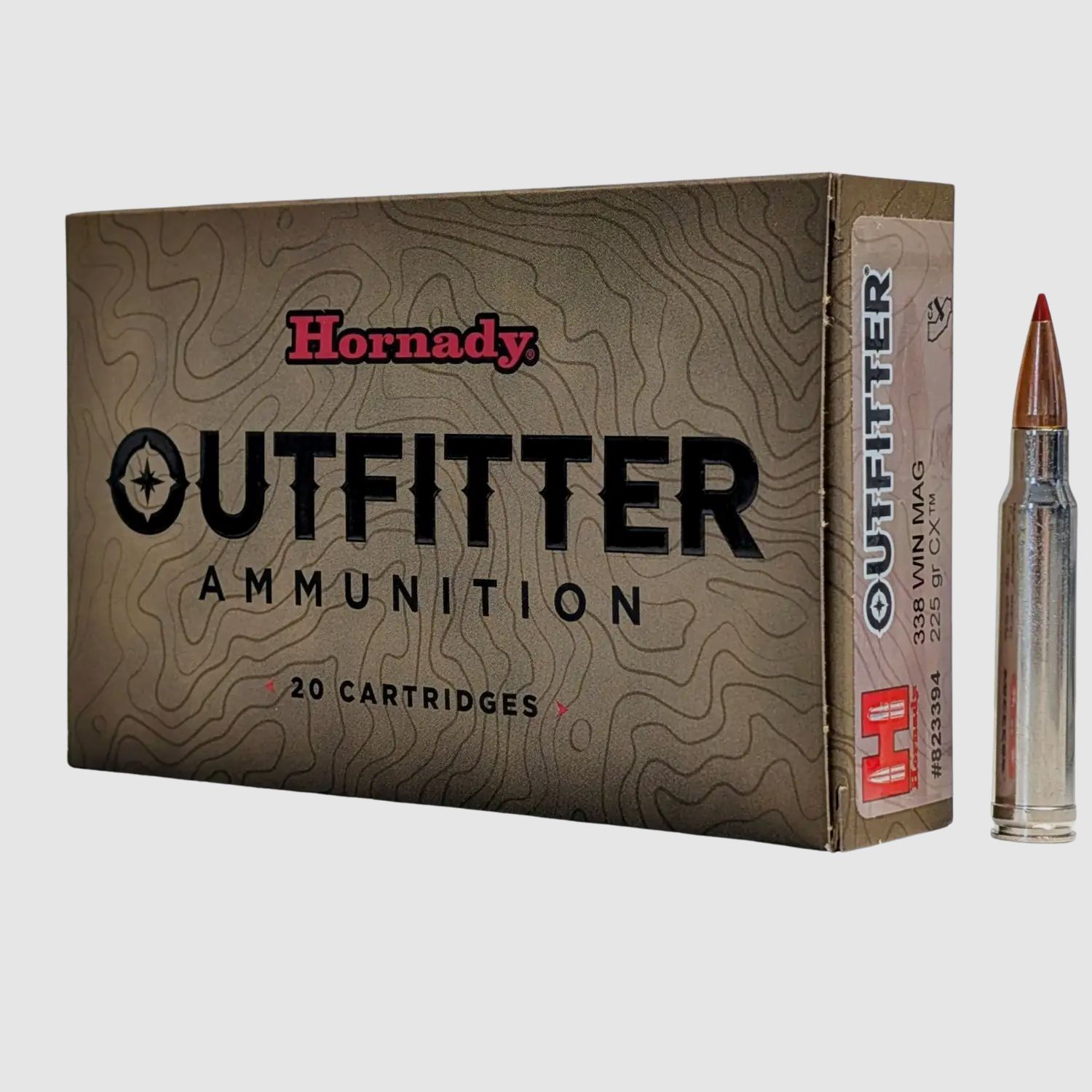 Hornady CX .338WinMag OTF 225gr 20-Schuss