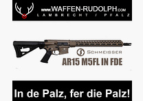 Schmeisser AR15 M5FL in FDE 16,75" 223REM Selbstladebüchse ***PFALZKRACHER*** NEU bei Waffen Rudolph