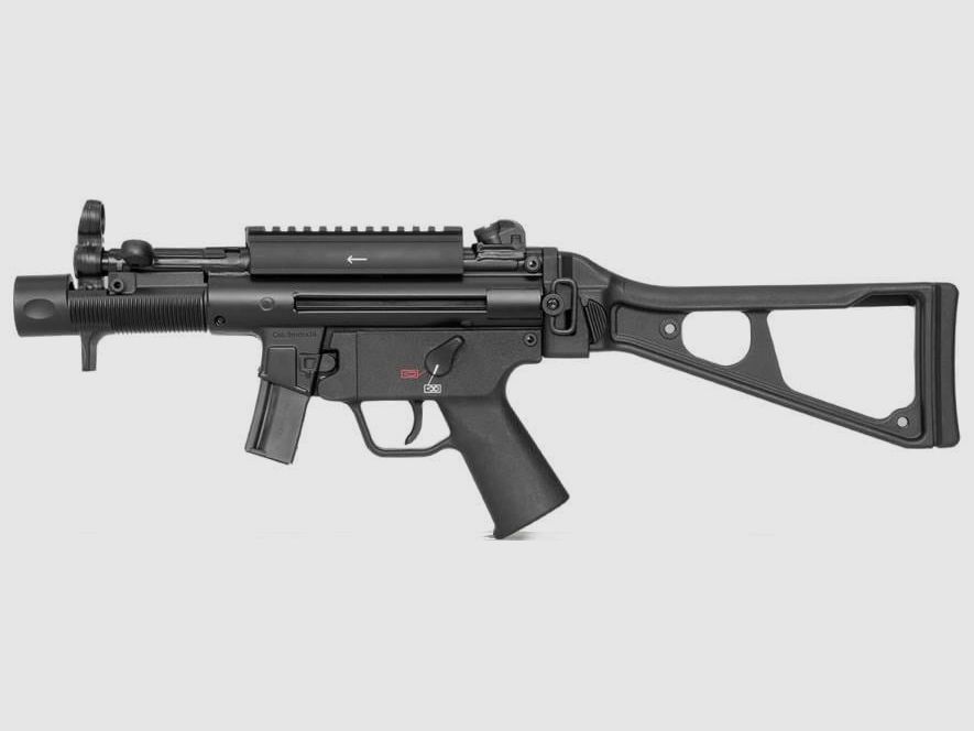 Heckler & Koch SP5K pistol with folding stock and Picatinny rail 9 mm