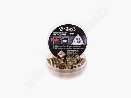Walther Pro Walther Stop Blitz Cartouches 9mm P.A.K.