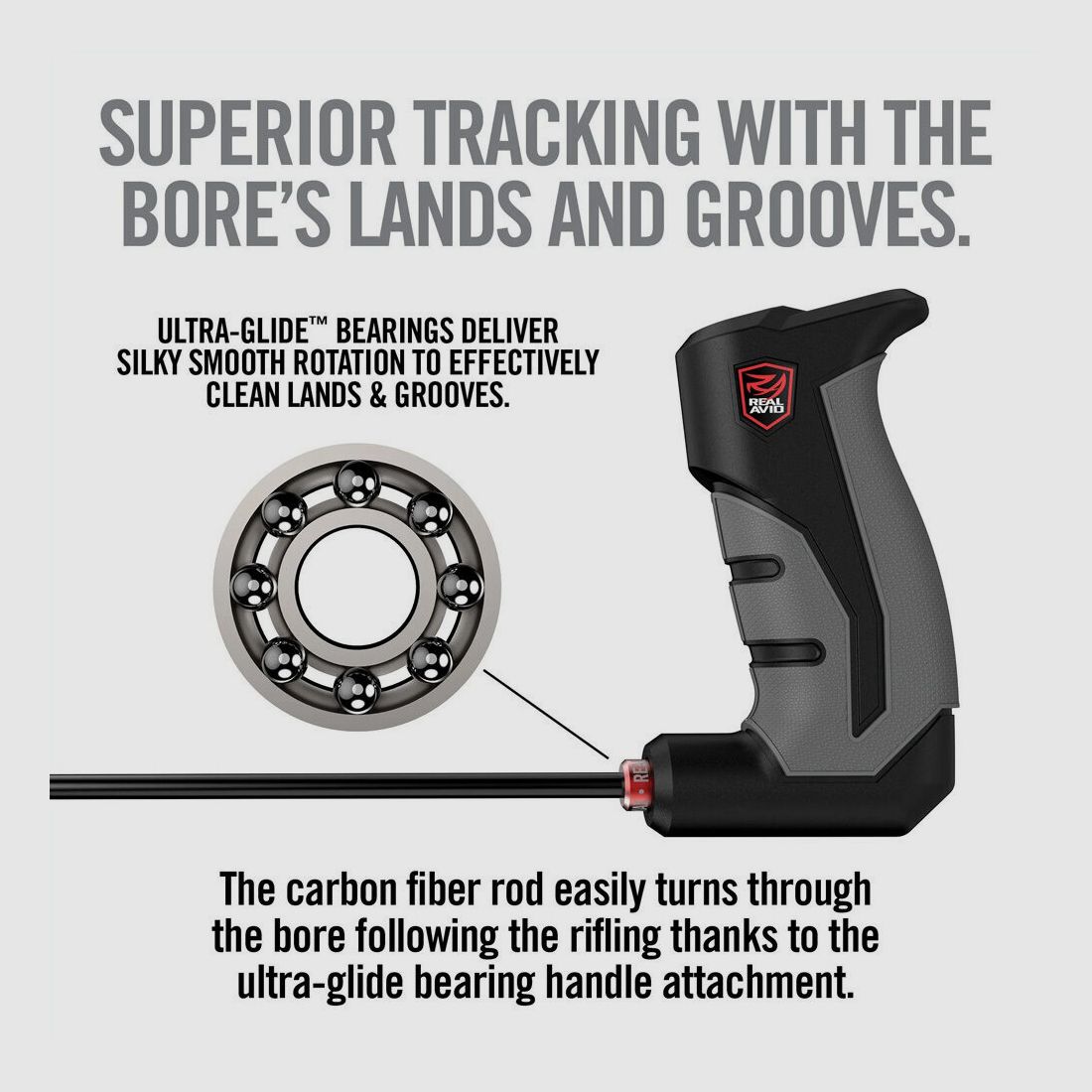 Real Avid Bore-Max Smart Rod .30cal 36” Carbon Fiber