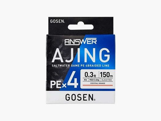 Geflochtene Schnur Gosen Answer Ajing X4 150m