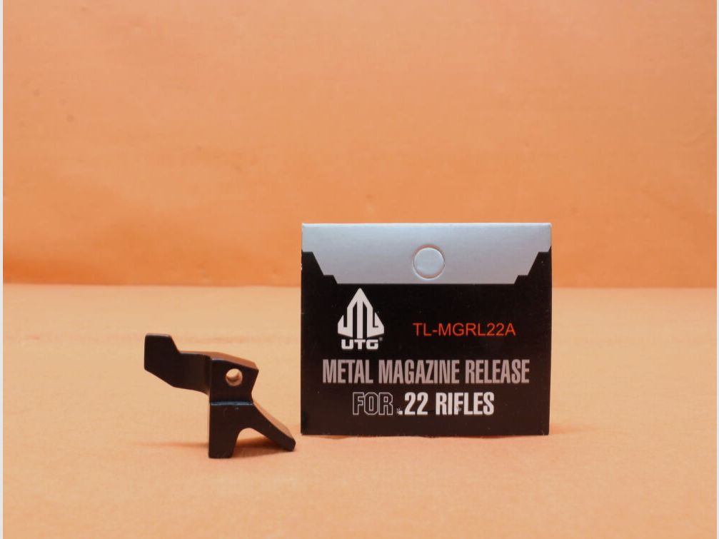 UTG - Leapers Ruger 10/22: Magazine Release Extended UTG Metal Black (TL-MGRL22A)