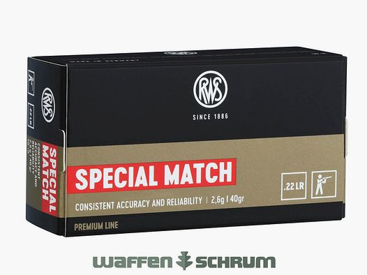 RWS .22lr Special Match 2,6g - 40gr.