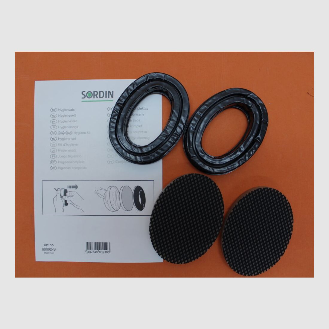 Sordin Sordin: Hygiene set silicone for all MSA Sordin hearing protection models (1 pair) with gel cushion
