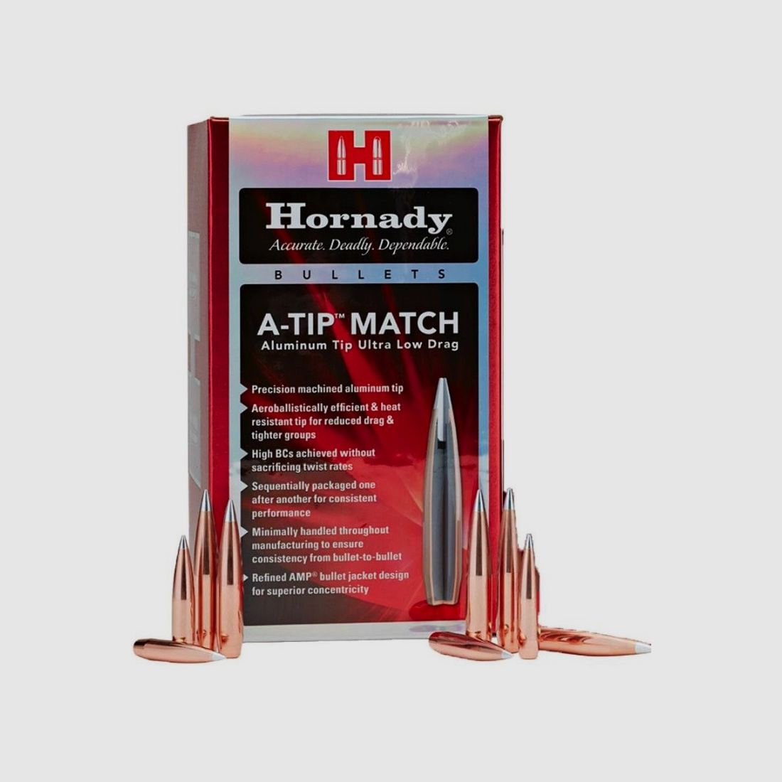 Hornady Geschosse .375, 390gr, A-Tip Match, 25 Stk