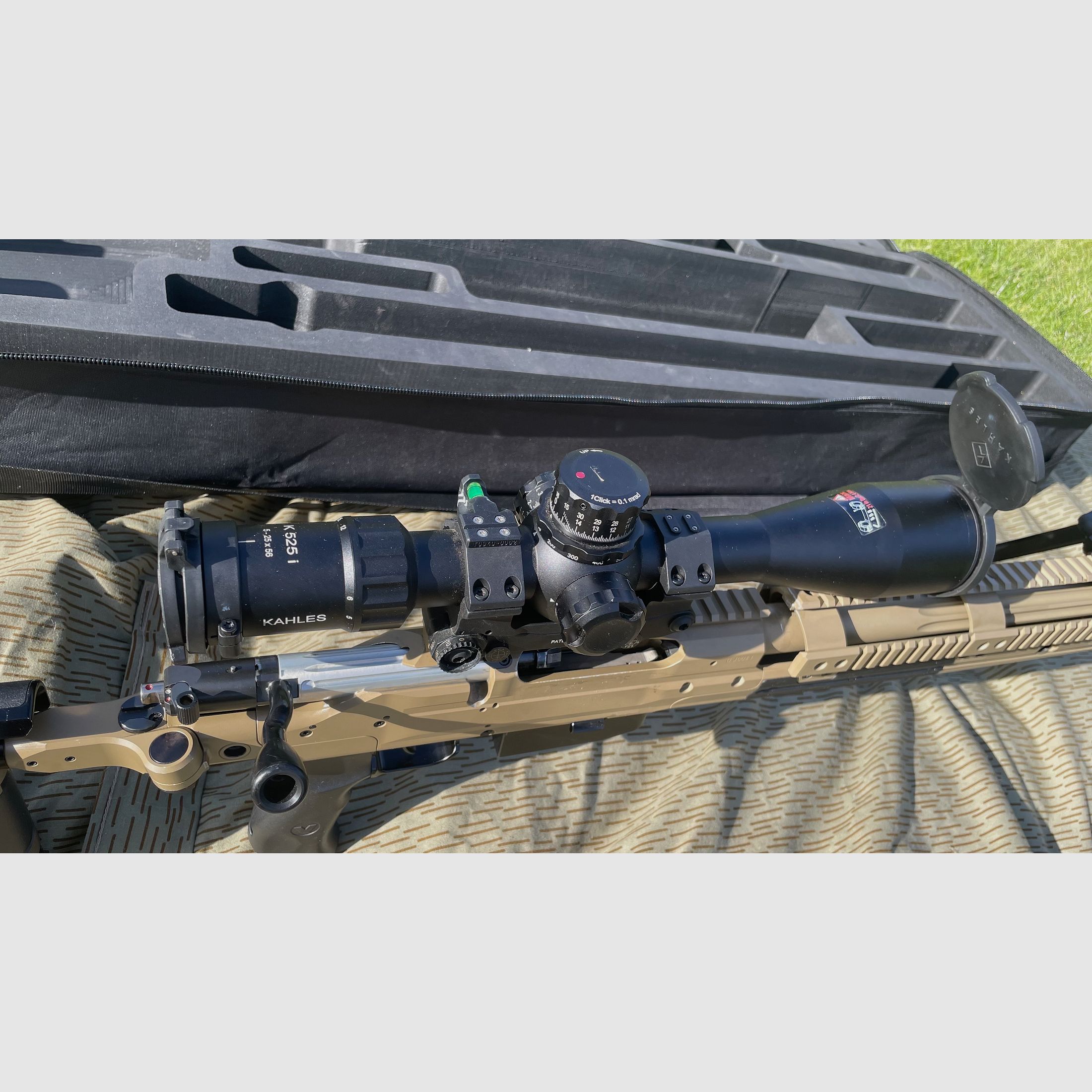 Longrange Voere M2 en .300 Win Mag avec Kahles K525i 5-25x56 SKMR 3 ccw gauche Eratac Montage et Fortmeier bipied