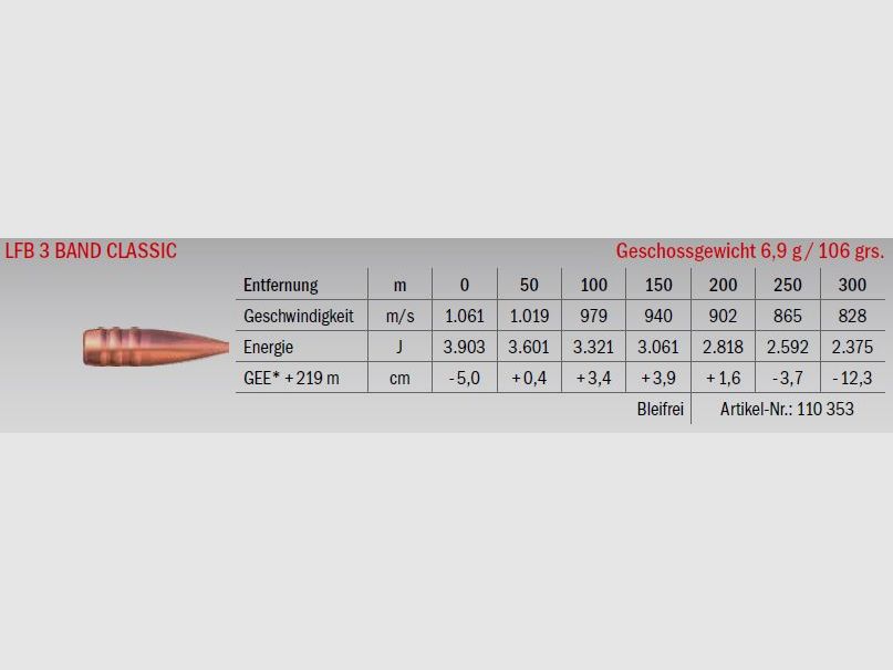 LFB 3 Band Classic .270 Wby. Mag. 6.9g, immagine 2 di 2