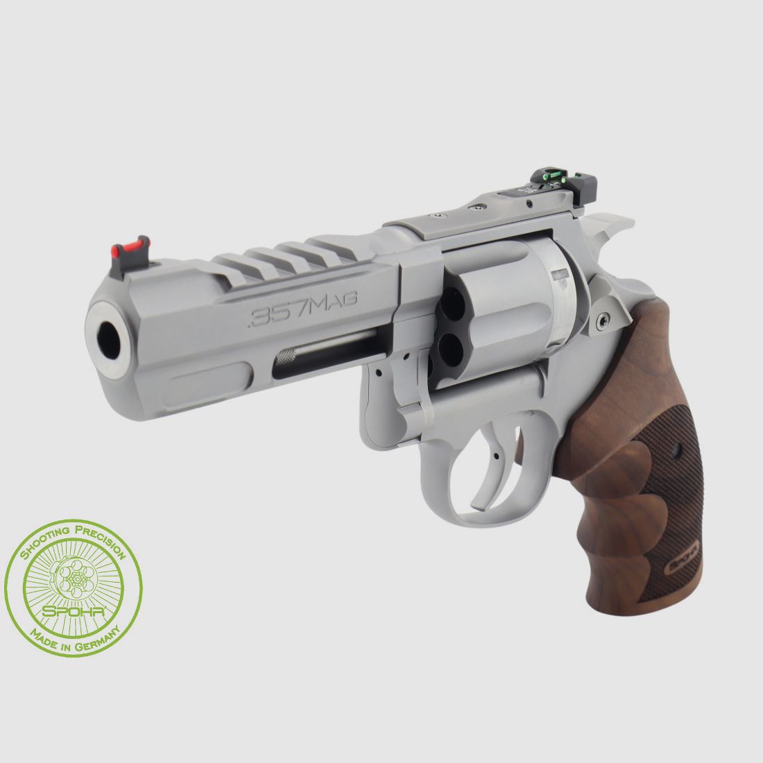 Spohr 284 Carry RVS 4 inch revolver met verwisselbare trommel